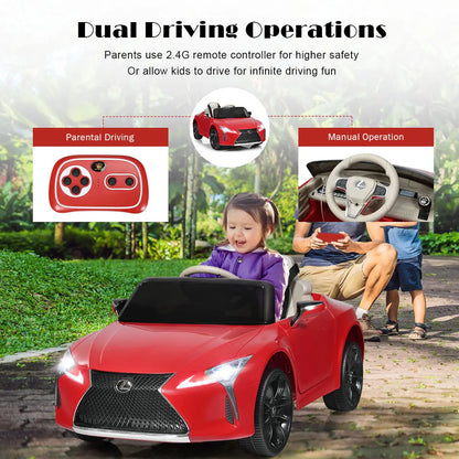 DORTALA Lexus Licensed Electric Ride on Car 12V Battery Kids Car Toy w/Remote Control