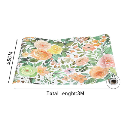 Livingandhome European Countryside Style Floral Wallpaper Roll Self Adhesive