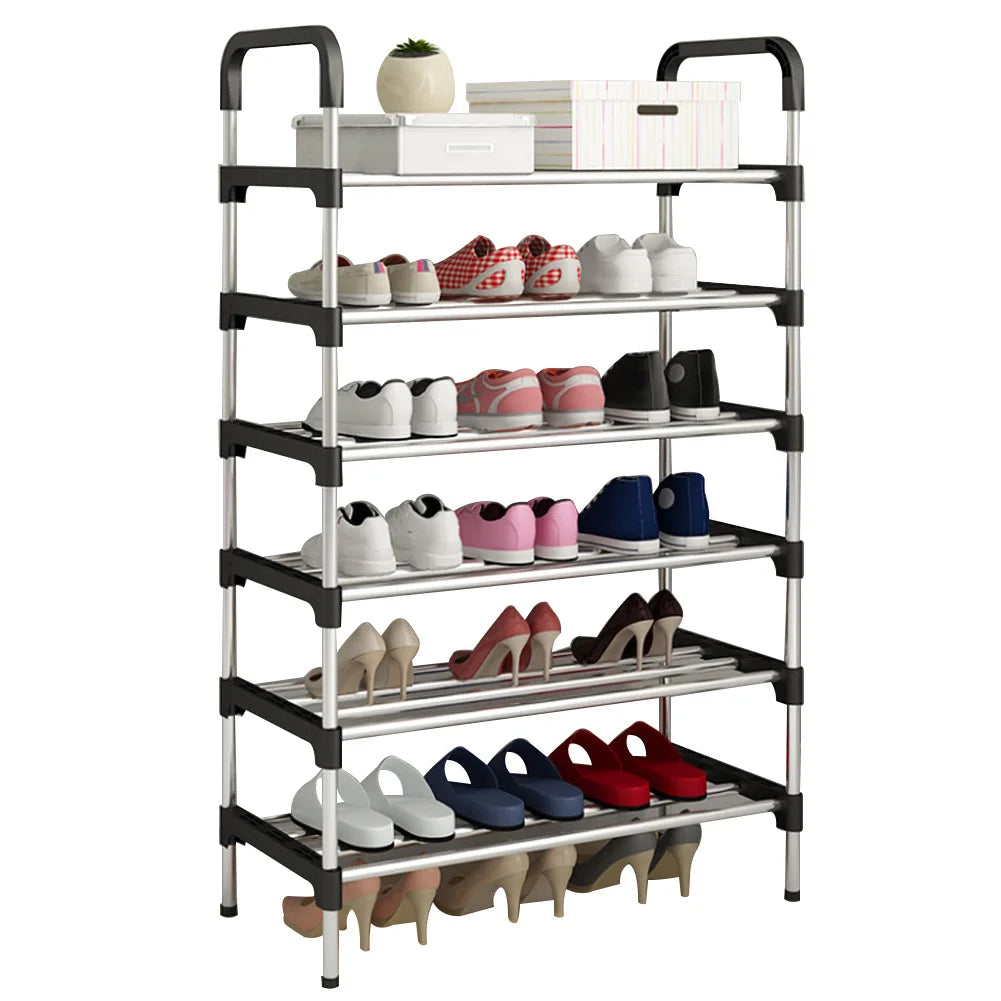 6 Tier Metal Shoe Rack Shoe Storage Stand Organiser Hot Sale