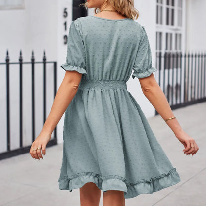 Elegant Bodycon Sexy Cotton Women'S Dress