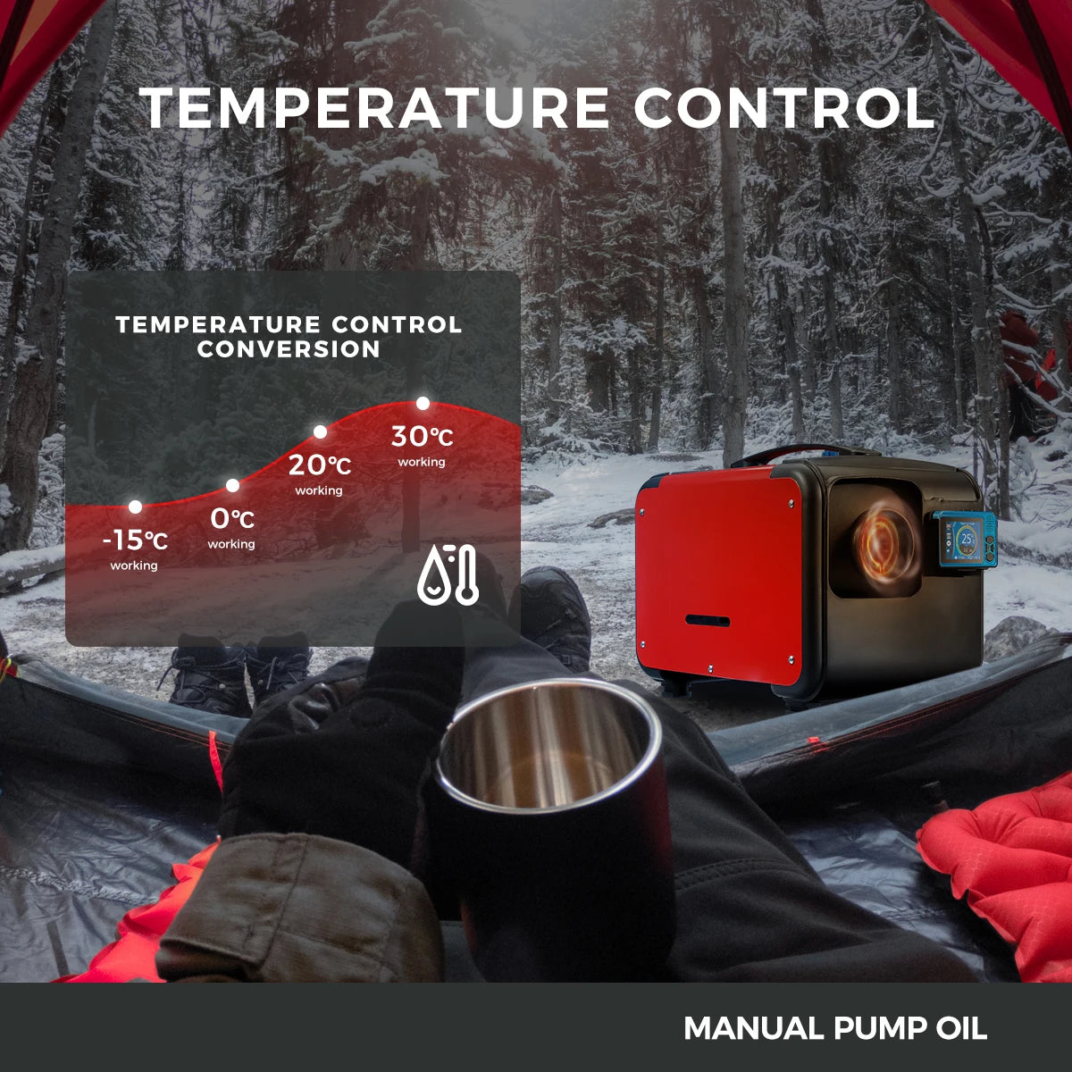 Sunster 8KW Diesel Air Heater All in One 12V Universal Car Parking Heater LCD  Remote Control  For Car Trailer Truck