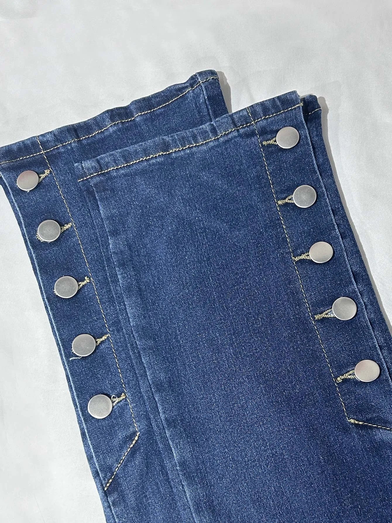 Women's Fashion High Waist Stretch Denim Flare Jeans