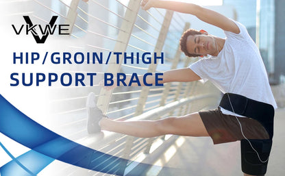 VKWE Hip Brace Hip Support for Men and Women,Thigh Support Groin Brace Sciatic