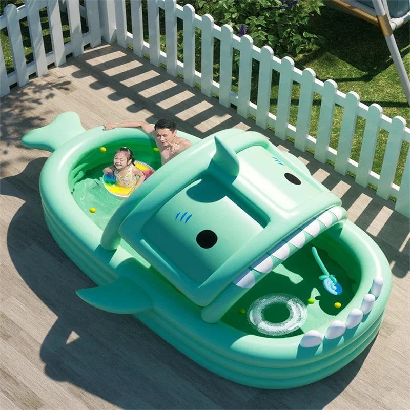 Shark Inflatable Swimming Pool