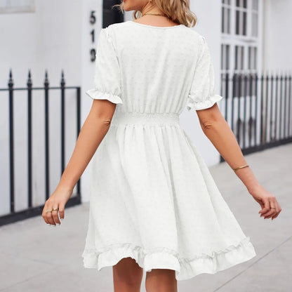 Elegant Bodycon Sexy Cotton Women'S Dress