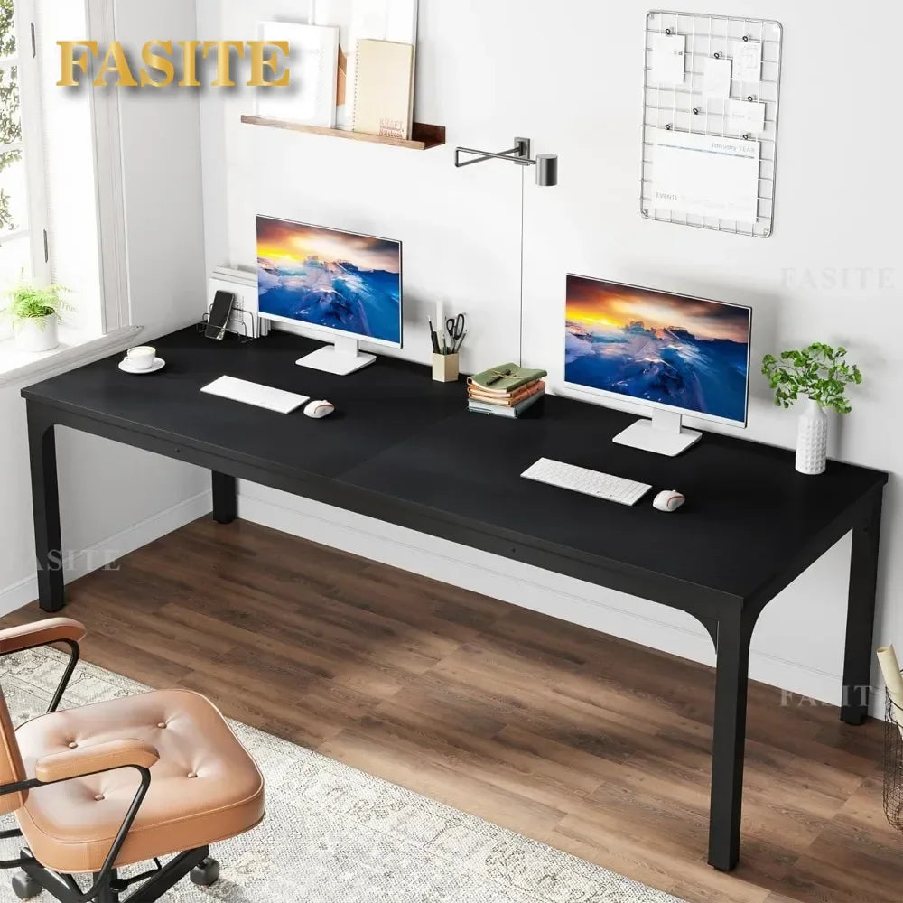 78.7 Inches Extra Long Computer Desk 2 Person Desk, Double Long Desk, Workstaion For Home Office