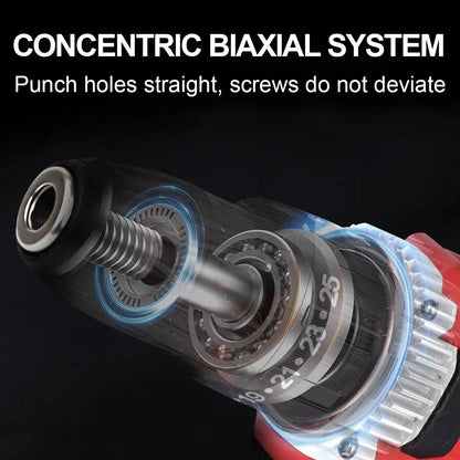 21V Cordless Impact Drill Electric Screwdriver Electric Hammer Drill Mini Wireless Hand Drill  Home DIY Electric Power Tools