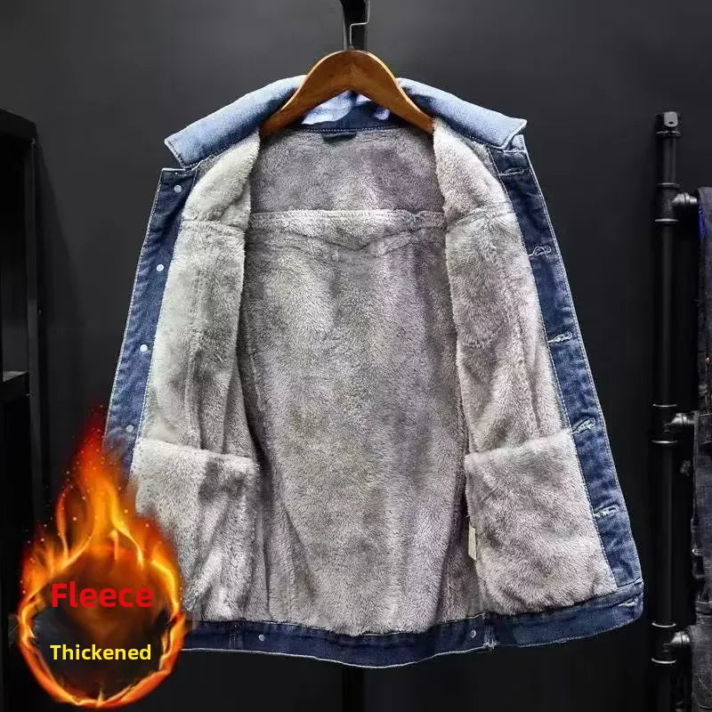 Fleece-lined Denim Jacket