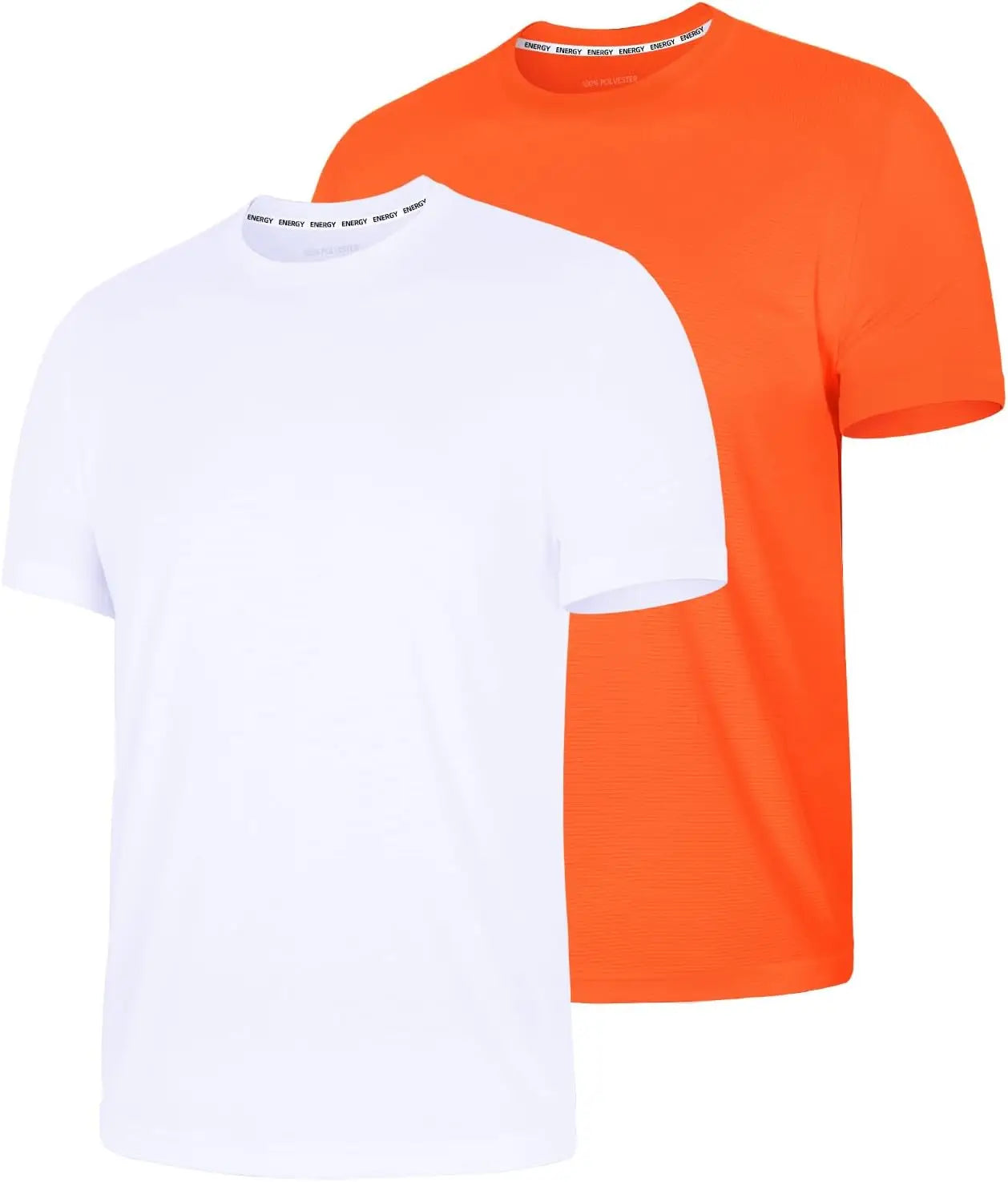 Zengjo Athletic Shirts for Men,Quick Dry Mens Workout Running Shirts Short Sleeve Lightweight Gym Permance T Shirt 2 Pack