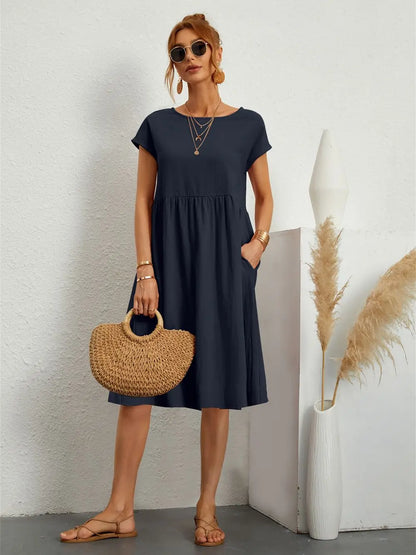 Women Casual Dresses Summer Vintage Style