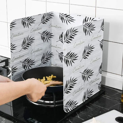 1 Pc Kitchen Gadgets Oil Splatter Screens Aluminium Foil Plate Gas Stove Splash Proof Baffle Waterproof  Kitchen Accessories