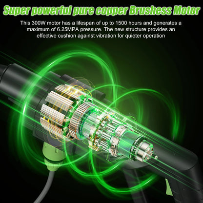 Brushless High Pressure Car Washer Gun 6 IN 1 Electric Garden Washing Water Wash Spray Gun Cordless Pressure Washer