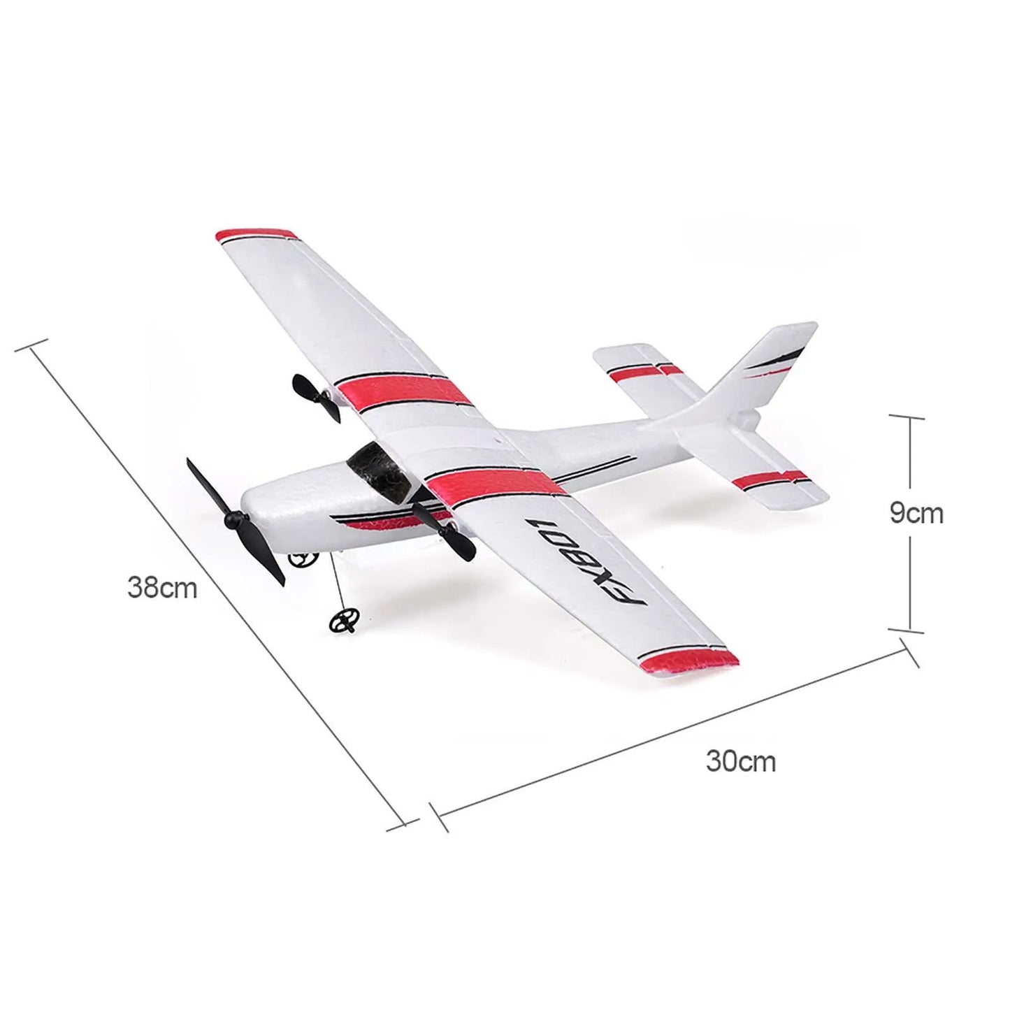 FX801 RC Aircraft Airplane 2.4GHz 2CH RC Airplane Aircraft Outdoor Flight Toys for Kids Boys Remote Intelligent Device