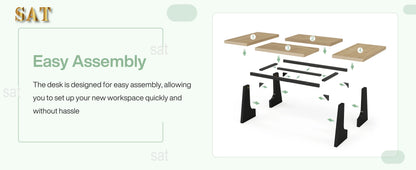 70.9-Inch Executive Desk Computer Office Desk Modern Simple Desk with Large Desktop for Home Office Study