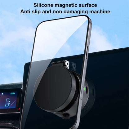For Magsafe Magnetic Vacuum Car Phone Holder 360° Rotating Folding Intelligent Car Mount Mobile Phone Holder for Magsafe iPhone
