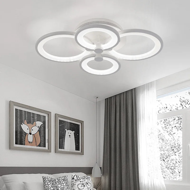 LED Light Ceiling Lights Cool White Chandelier Lamp, 4/8 Head