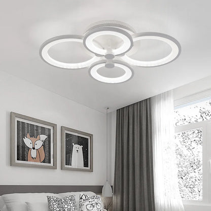 LED Light Ceiling Lights Cool White Chandelier Lamp, 4/8 Head