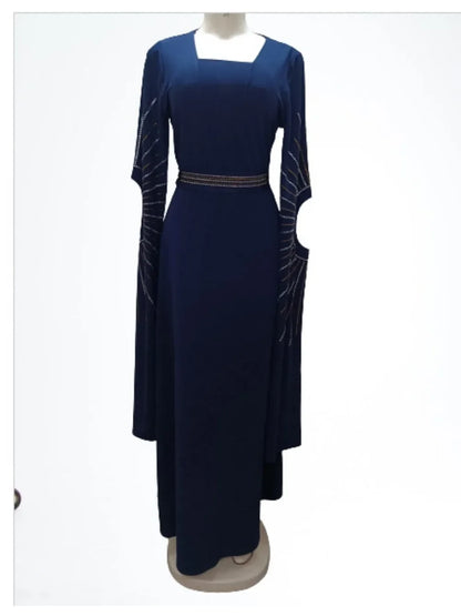 Muslim Party Dress for Women Jalabiya Abaya Ramadan Long Sleeve Dresses Abayas WomanKimono Robe Moroccan Caftan Vestidos 2023