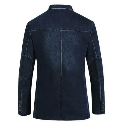 Mens Denim Slim Fitting Blazer Coats