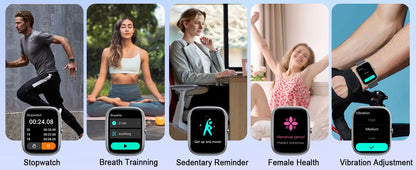 Smart Watch, 1.91" Smartwatch (Answer/Make Call), IP68 Waterproof Fitness Tracker, 110+ Sport Modes, Heart Rate and Sleep Monit