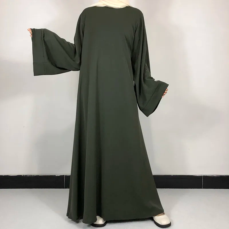 Basic Plain Abaya With Free Belt High Quality.