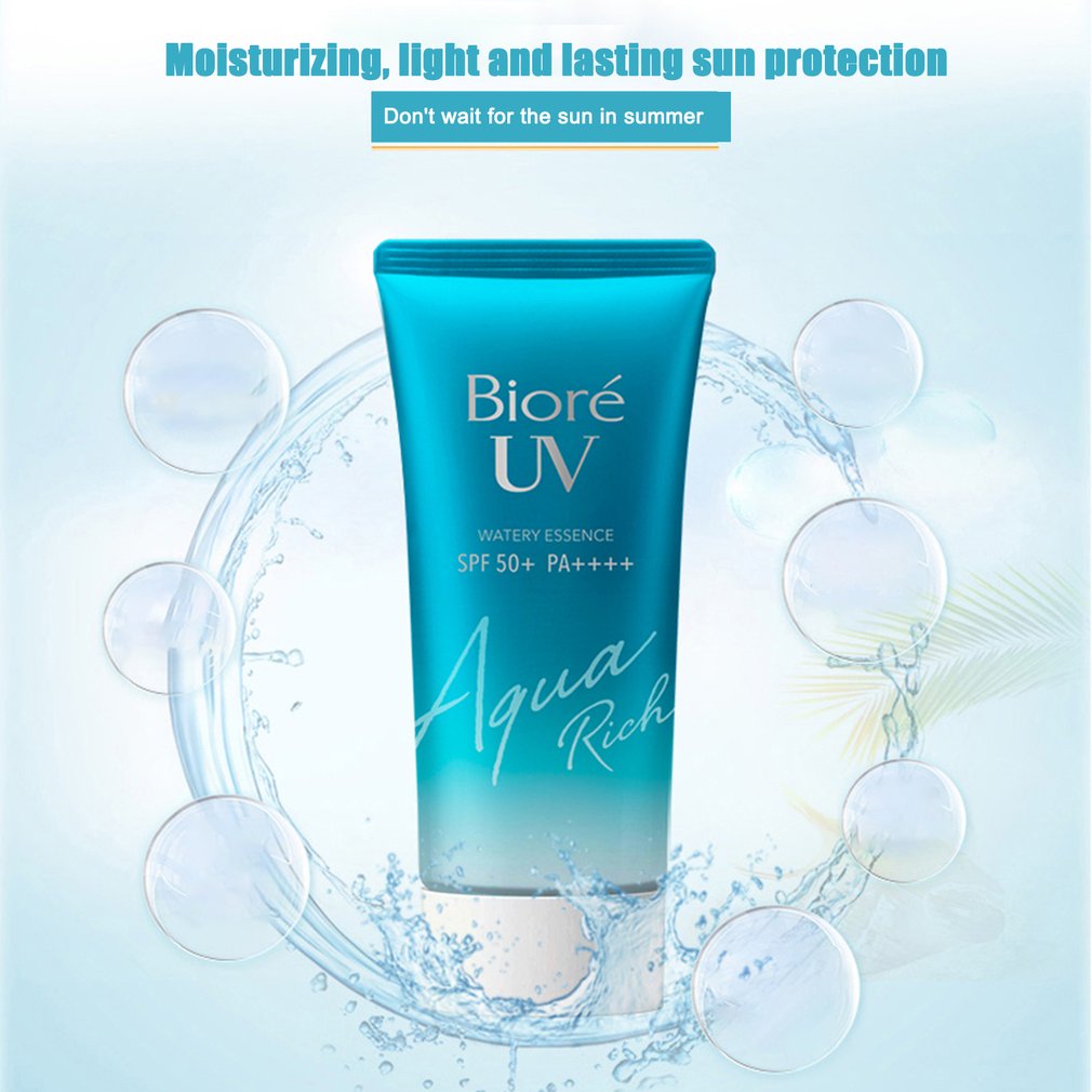 Biore UV Aqua Sunscreen, UVA UVB Protection Lotion for Men/Women Moisturizing, Waterproof