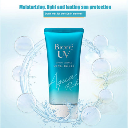 Biore UV Aqua Sunscreen, UVA UVB Protection Lotion for Men/Women Moisturizing, Waterproof