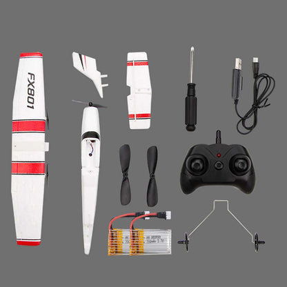 FX801 RC Aircraft Airplane 2.4GHz 2CH RC Airplane Aircraft Outdoor Flight Toys for Kids Boys Remote Intelligent Device
