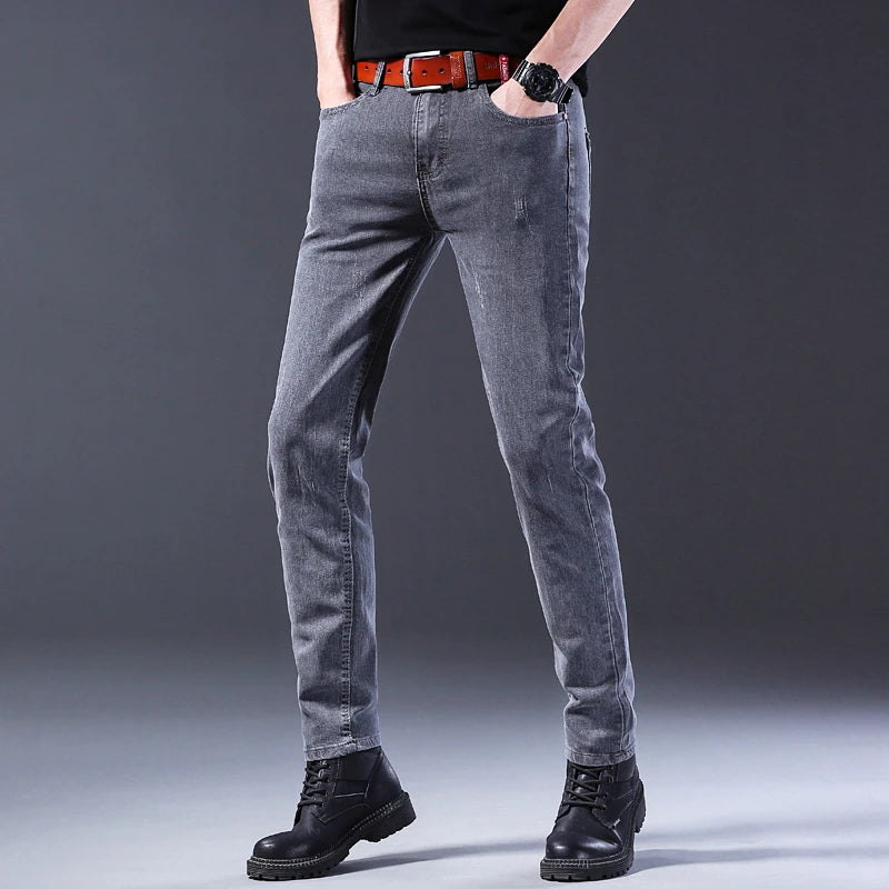 Jeans Men Korean Style Straight