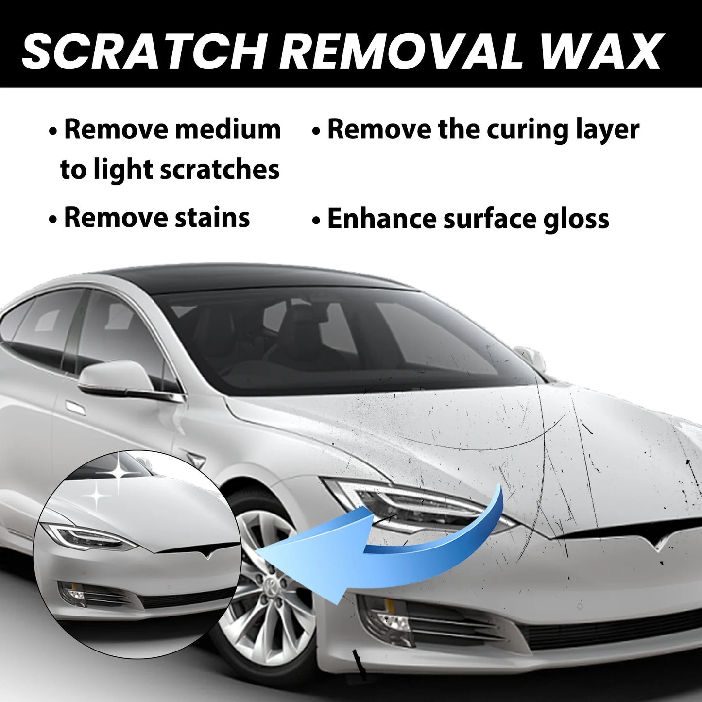 Professional Car Repair Scratch Silicone Free Remover Paste UK