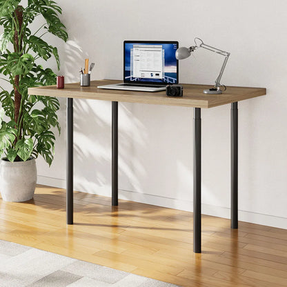 Livingandhome Height Metal Table Legs Furniture Accessories Anti-slip Black Iron Table Leg Round Metal Table Legs