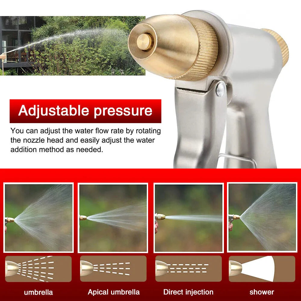 High Pressure metal Garden Water Spray Gardening Sprayer Water Hose Jet Household Lawn Car Washing Guns Yard Watering Sprinkle