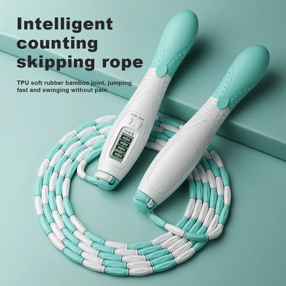Adjustable Length Counting Jumping Rope Crossfit Speed Jumping Rope Exercise Skipping Rope for Men Women Kids Workout Equipments
