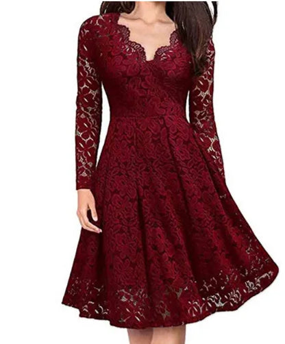 Women Lace A-Line Dress