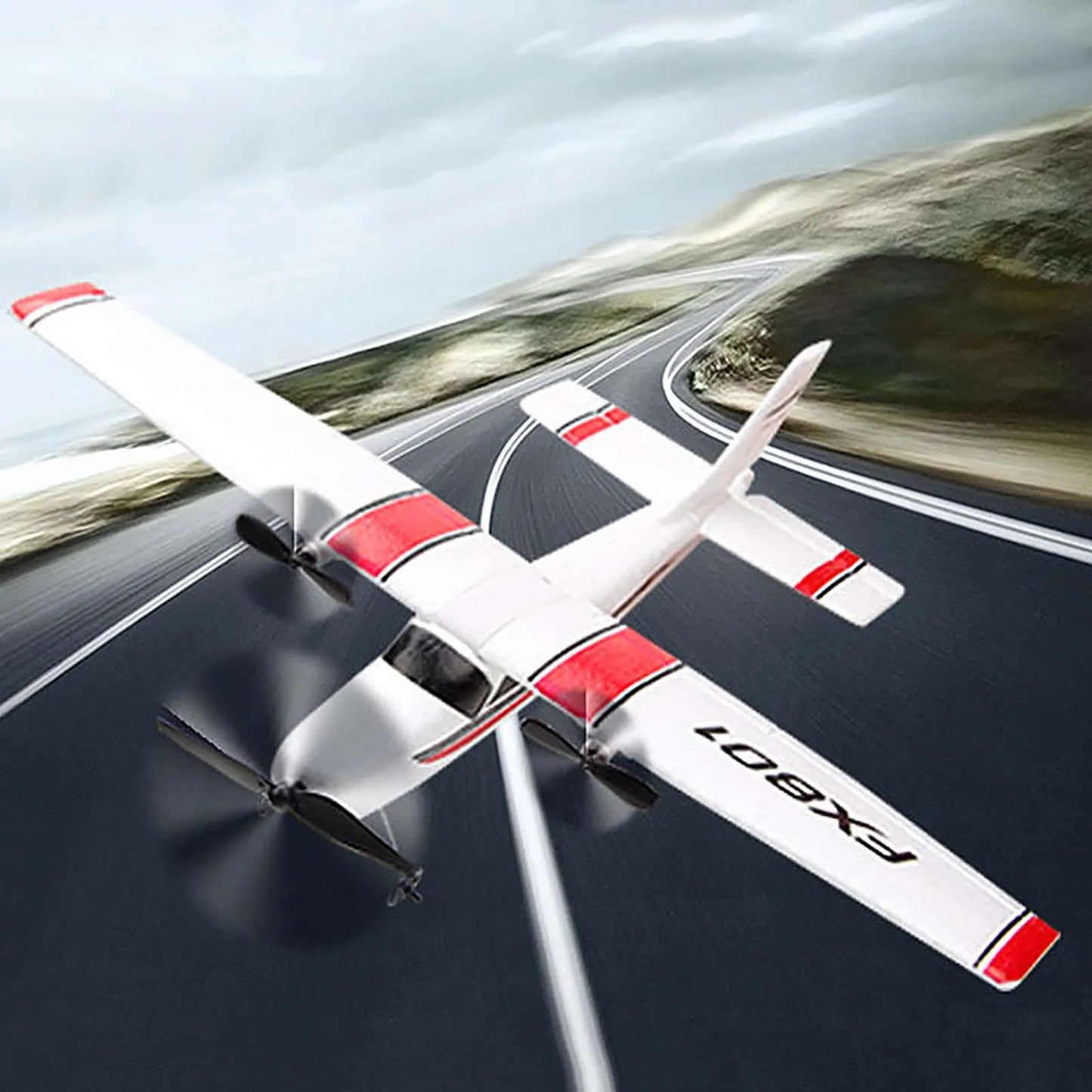FX801 RC Aircraft Airplane 2.4GHz 2CH RC Airplane Aircraft Outdoor Flight Toys for Kids Boys Remote Intelligent Device