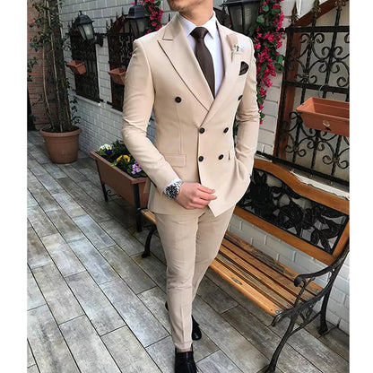 New Beige Men's Suit