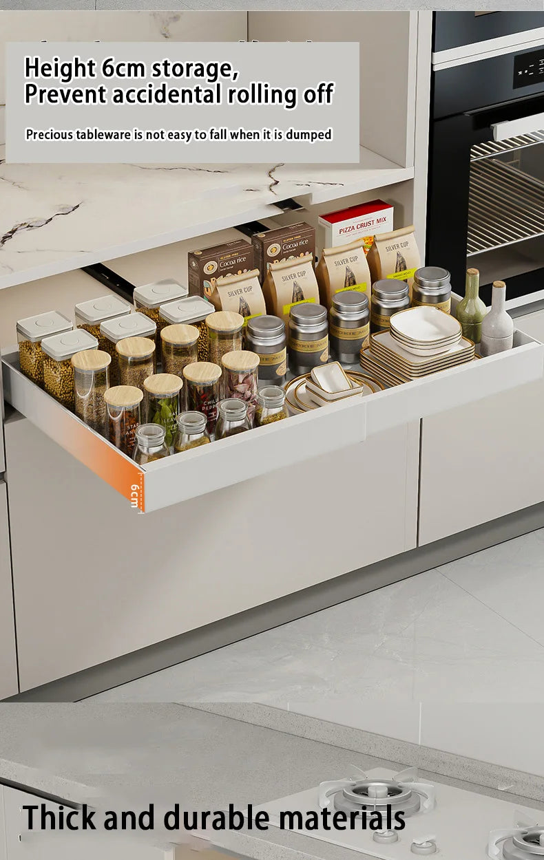 Expandable Pull Out Cabinet Organizer Metal Stick Slide Out  Drawers Storage Kitchen Adjustable Sliding Roll Out Cabinet Shelves