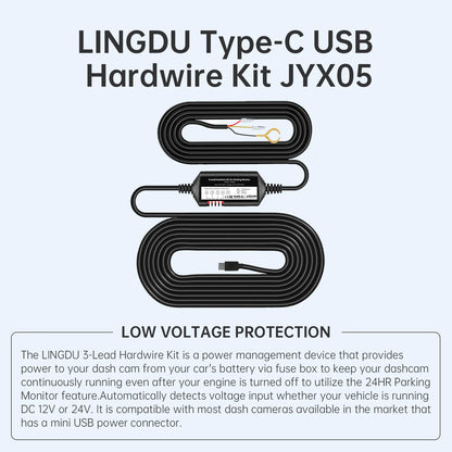 LINGDU D500 Dash Cam Ultra HD 4K Built-in 5GHz WI-FI GPS English Voice Control Dash Car Camera 24H Loop Recording D500 Car DVR