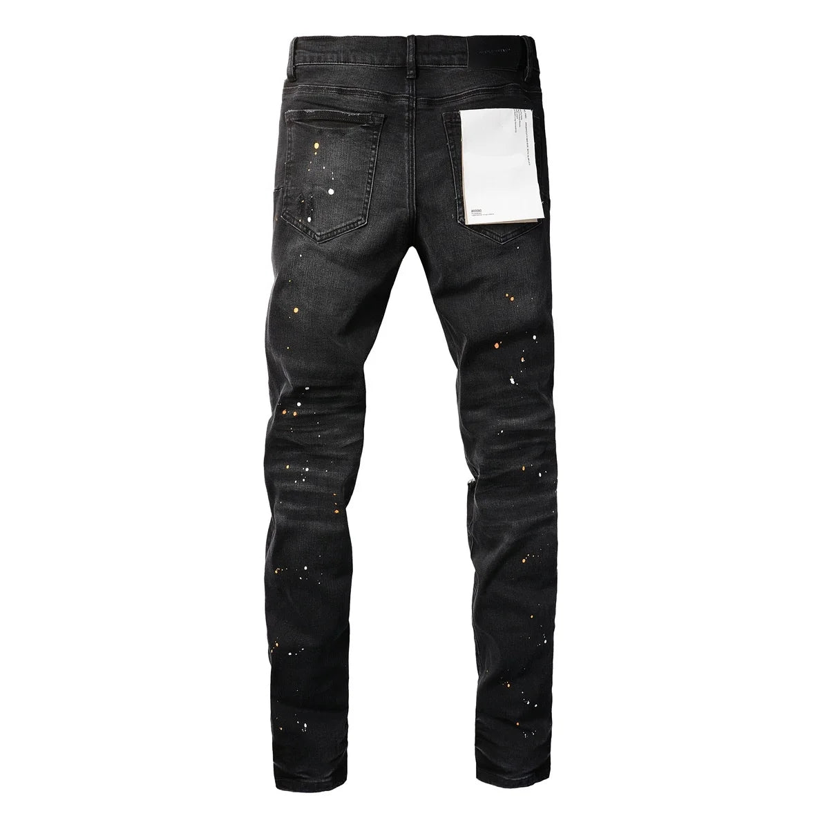 Brand Jeans American High Street Paint Hole Black