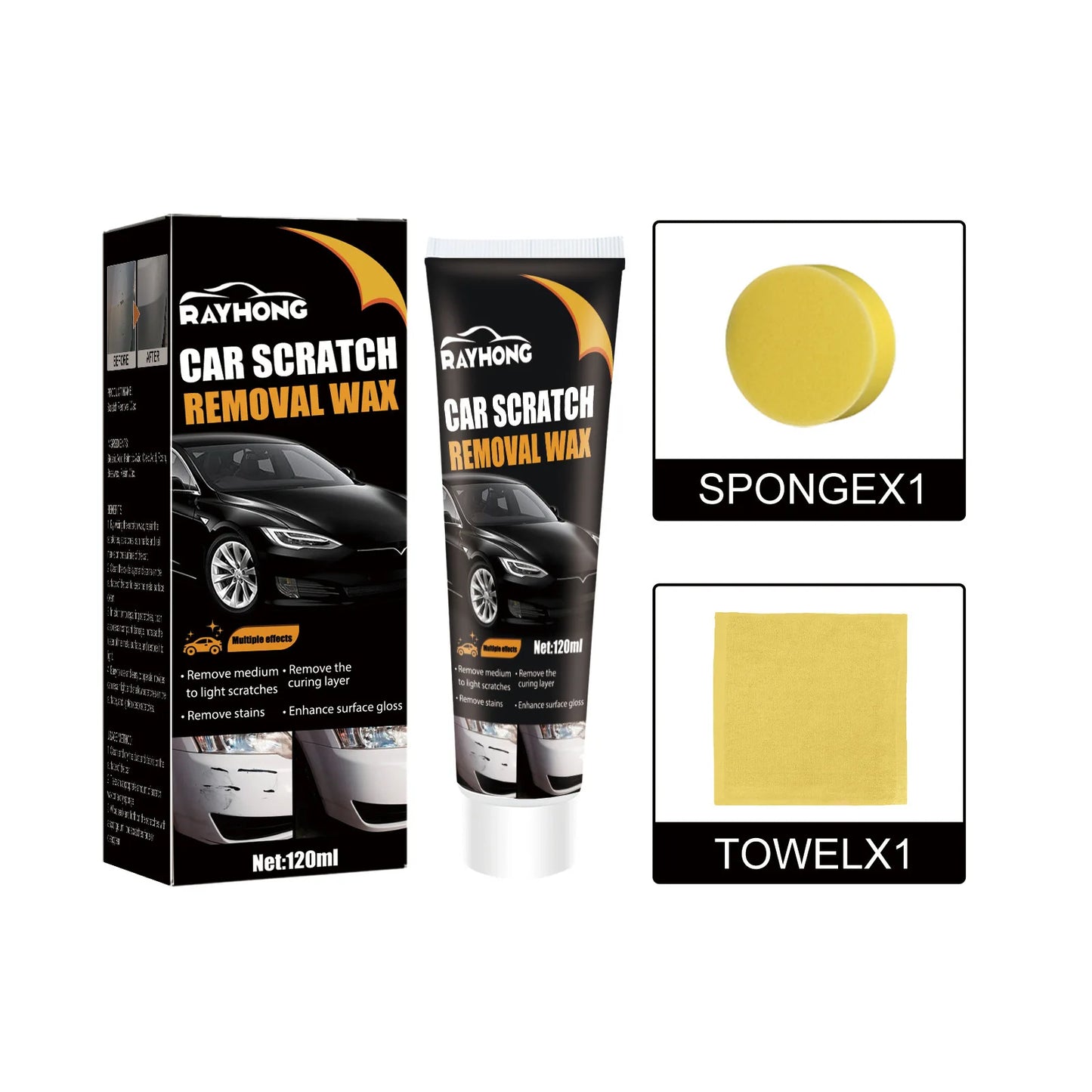 Professional Car Repair Scratch Silicone Free Remover Paste UK