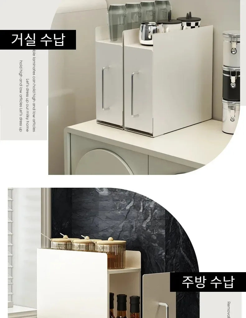 Recommend Cream Wind Dust Mug Storage Shelves Pull Metal Dust Cup Holder Home Kitchen Desktop Coffee Capsule Storage Drawer