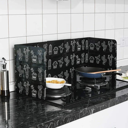 1 Pc Kitchen Gadgets Oil Splatter Screens Aluminium Foil Plate Gas Stove Splash Proof Baffle Waterproof  Kitchen Accessories