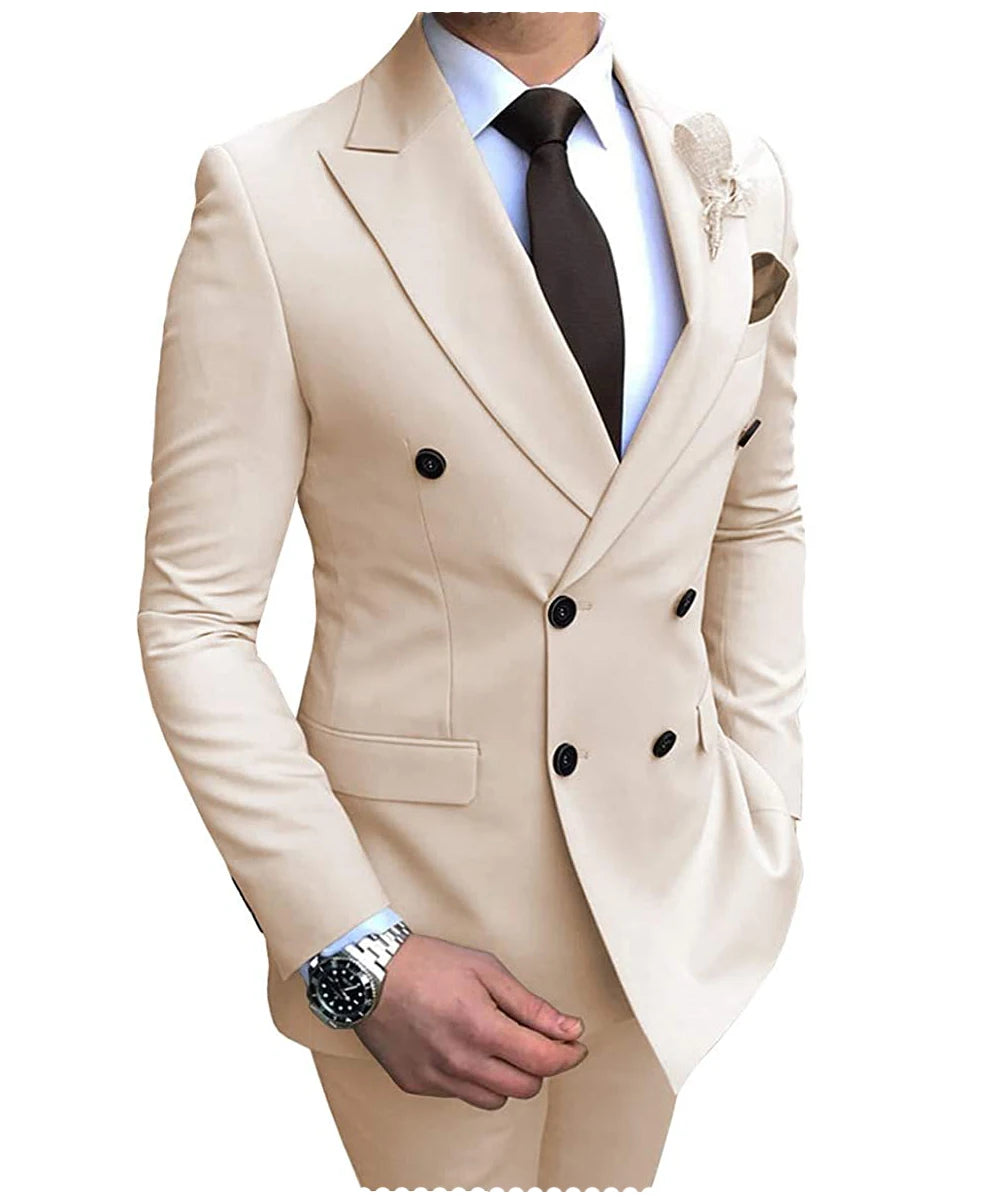 New Beige Men's Suit