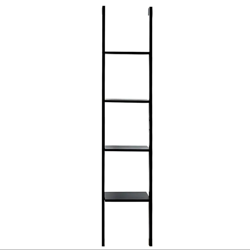 4 Tier Wall Storage Display Shelf, Black