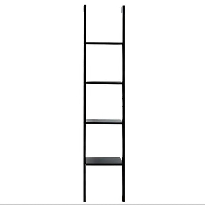 4 Tier Wall Storage Display Shelf, Black