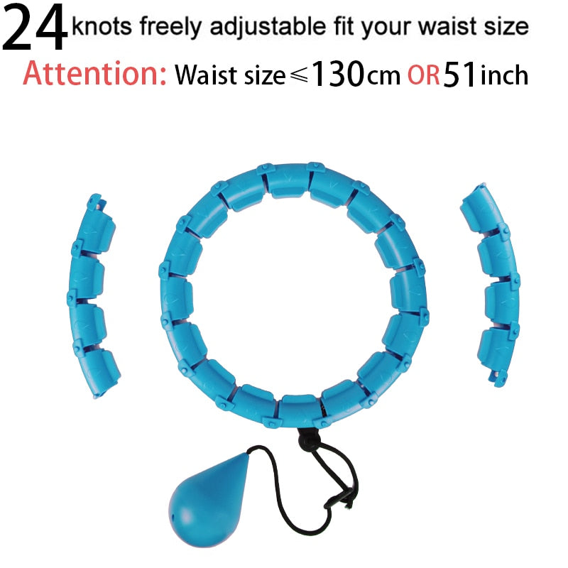 Adjustable Sport Hoops Thin Waist Exercise Detachable Massage Hoops Fitness Equipment