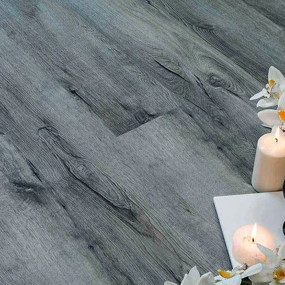 Livingandhome 36pcs Rustic Lifelike Wood Grain Self-adhesive PVC Flooring Laminate Flooring Planks for Home Decor