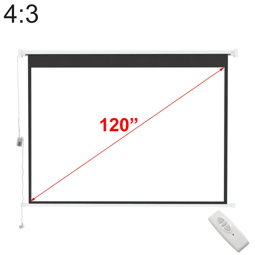 3D HD Home Theater Electric Motorised Projector Screen