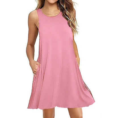 Women's Summer Casual Swing T-Shirt Dresses