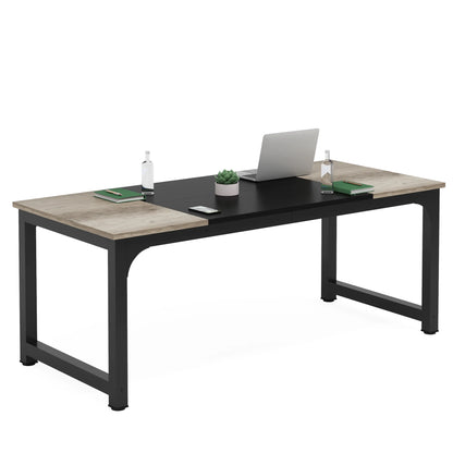 Modern Computer Desk Large Office Desk Computer Table Study Writing Desk Workstation for Home Office